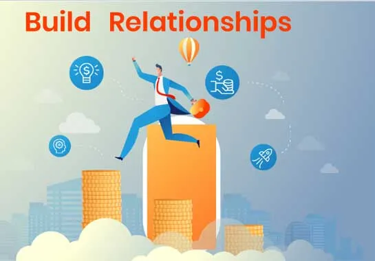 Image show wording on the image Building relationships-with-customers